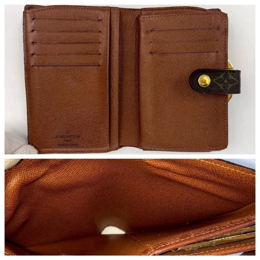 💯AUTHENTIC LOUIS VUITTON Monogram Porte Monnaie Billets Viennois Bifold Wallet - Picture 8 of 10